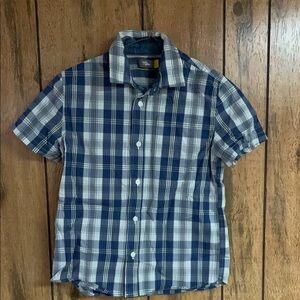 Rumi +Ryder Boys Button Down Plaid Shirt Sz M 8-10